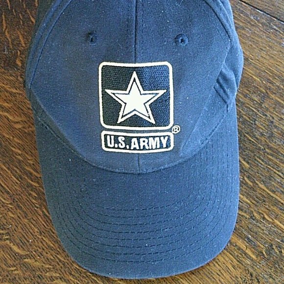 United States Army Logo Military Ball Cap Adjustable Embroidered Black Hat Star - Picture 4 of 16
